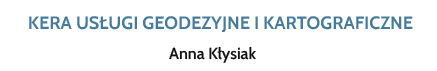 Kera Usługi geodezyjne i kartograficzne Anna Kłysiak logo